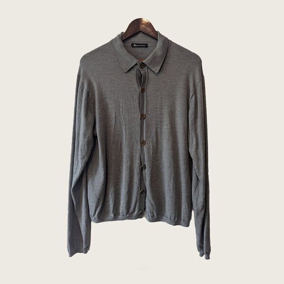 AQUASCUTUM - 100% Wool cardigan - Fits M - Picture 1 of 6